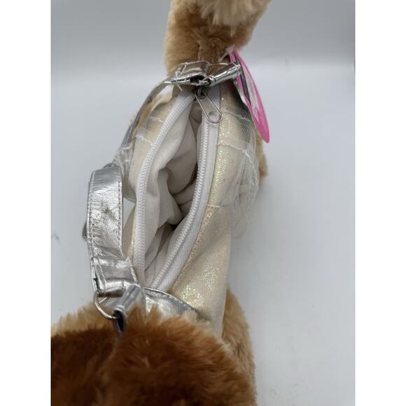 Capelli Kids Plus Pets Puppy Dog Handbag Purse Brown Dog White Dress - Picture 4 of 4